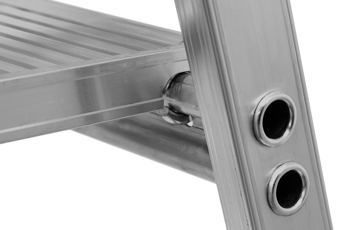 Stufenstehleiter 8226 mit Plattform und Rollen, einseitig begehbar - Topleiter