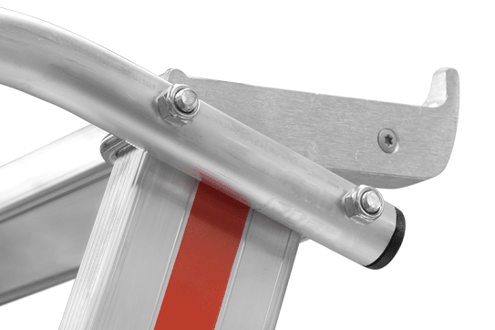 Hymer Plattformleiter R13 8681 mit Kipprollen und langem Handlauf - Topleiter