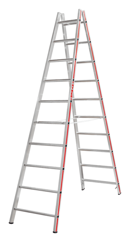 Hymer Sprossenstehleiter 4023, beidseitig begehbar - Topleiter