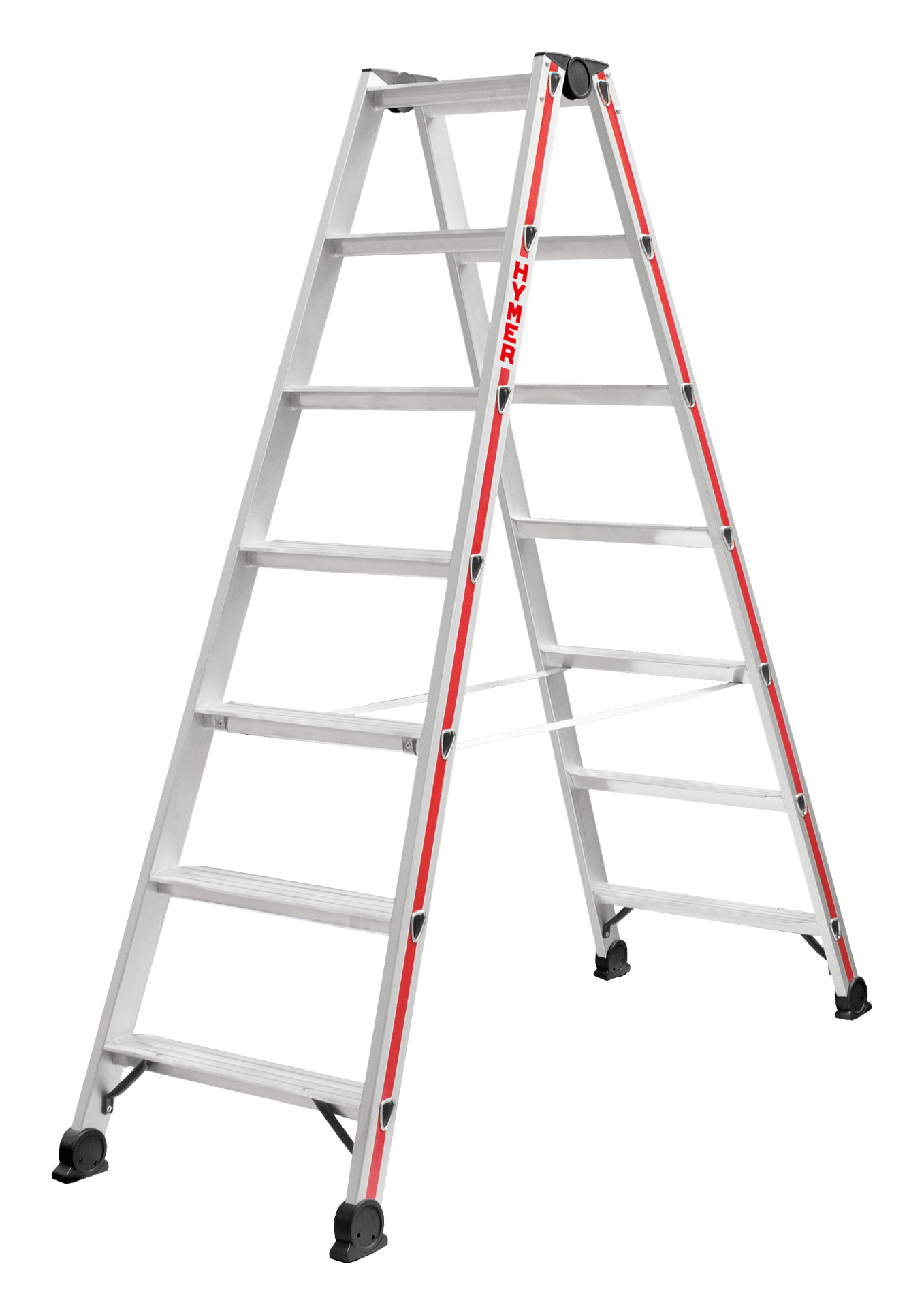 Hymer Stufenstehleiter 4124, beidseitig begehbar - Topleiter