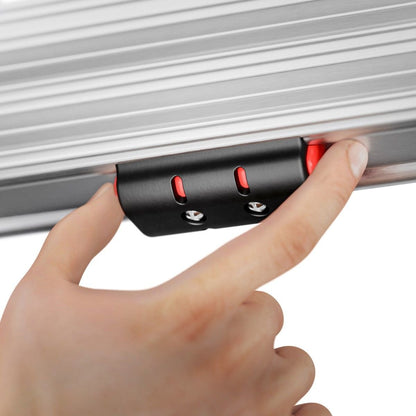 S110 Pro Sprossen - Schiebeleiter mit 3 Dreh - Stufen 2 x 12 Sprossen - Topleiter